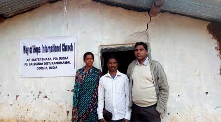 Church Pastor with WOH Orissa Director