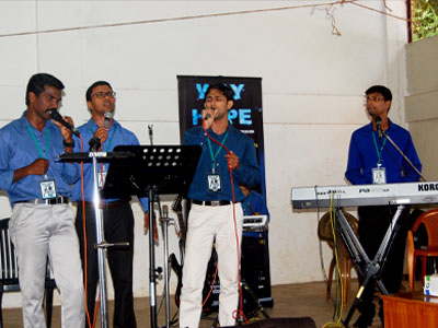 WOH singing at Youth Camp, Kottayam